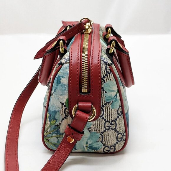 Authentic Gucci Navy Blue PVC Hand Bag mn780-121325 - Picture 3 of 16